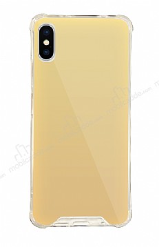 Dafoni Hummer Mirror iPhone X / XS Aynal Gold Silikon Klf