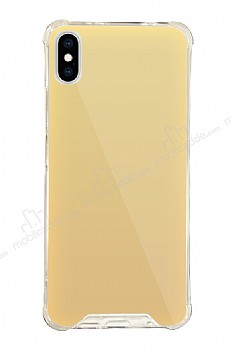 Dafoni Hummer Mirror iPhone XS Max Aynal Gold Silikon Klf
