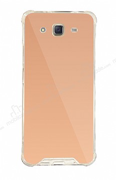 Dafoni Hummer Mirror Samsung Galaxy J7 / J7 Core Aynal Rose Gold Silikon Klf