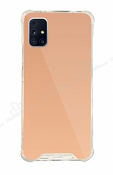 Dafoni Hummer Mirror Samsung Galaxy M31s Aynal Rose Gold Silikon Klf