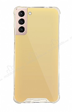 Dafoni Hummer Mirror Samsung Galaxy S21 Aynal Gold Silikon Klf