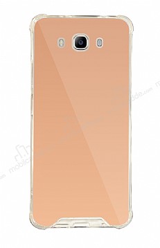 Dafoni Hummer Mirror Samsung Galaxy J7 2016 Aynal Rose Gold Silikon Klf