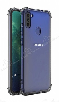 Dafoni Hummer Samsung Galaxy A11 Ultra Koruma Silikon Kenarl effaf Klf