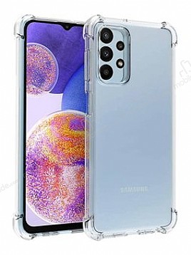 Dafoni Hummer Samsung Galaxy A23 Ultra Koruma Silikon Kenarl effaf Klf