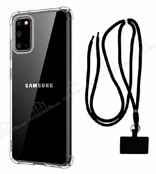 Dafoni Hummer Samsung Galaxy A31 Siyah Askl Ultra Koruma Klf