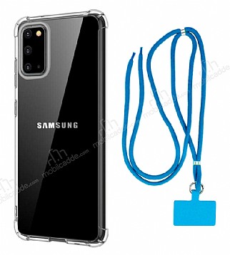 Dafoni Hummer Samsung Galaxy A31 Mavi Askl Ultra Koruma Klf
