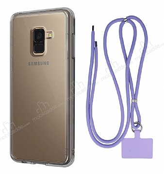 Dafoni Hummer Samsung Galaxy A8 Plus 2018 Mor Askl Ultra Koruma Klf