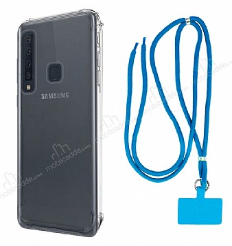 Dafoni Hummer Samsung Galaxy A9 2018 Mavi Askl Ultra Koruma Klf