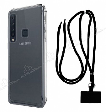 Dafoni Hummer Samsung Galaxy A9 2018 Siyah Askl Ultra Koruma Klf