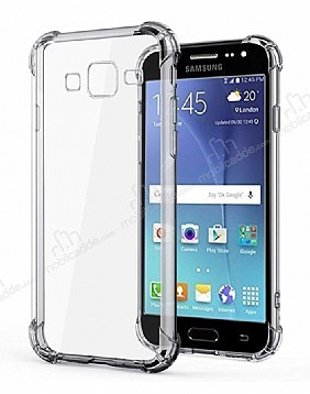 Dafoni Hummer Samsung Galaxy J7 / J7 Core Ultra Koruma Silikon Kenarl effaf Klf