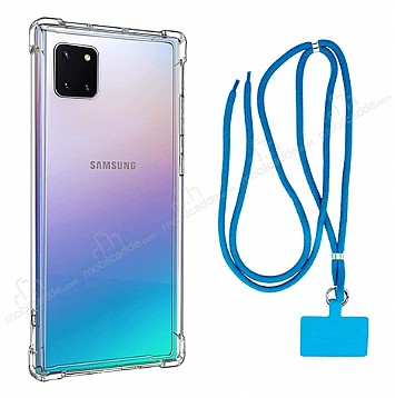 Dafoni Hummer Samsung Galaxy Note 10 Lite Mavi Askl Ultra Koruma Klf