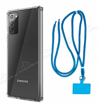 Dafoni Hummer Samsung Galaxy Note 20 Mavi Askl Ultra Koruma Klf