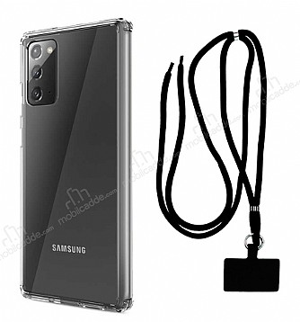 Dafoni Hummer Samsung Galaxy Note 20 Siyah Askl Ultra Koruma Klf