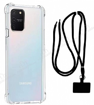 Dafoni Hummer Samsung Galaxy S10 Lite Siyah Askl Ultra Koruma Klf