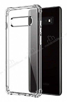 Dafoni Hummer Samsung Galaxy S10 Ultra Koruma Silikon Kenarl effaf Klf