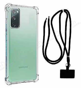 Dafoni Hummer Samsung Galaxy S20 FE Siyah Askl Ultra Koruma Klf