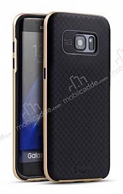 Dafoni iPaky Samsung Galaxy S7 Edge Ultra Koruma Gold Klf