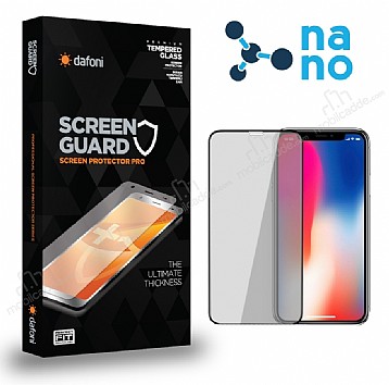 Dafoni iPhone 11 Pro Full Nano Premium Siyah Ekran Koruyucu