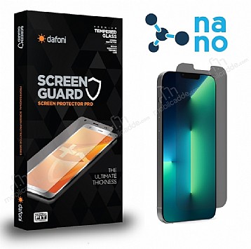 Dafoni iPhone 13 Pro Max Privacy Mat Nano Premium Ekran Koruyucu