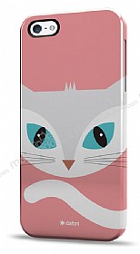 Dafoni iPhone 4 / 4S Big Face Cat Rubber Klf