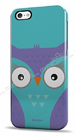Dafoni iPhone SE / 5 / 5S Big Face Owl Rubber Klf