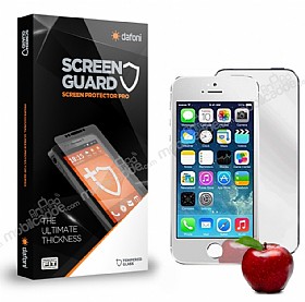 Dafoni iPhone SE / 5 / 5S n + Arka Tempered Glass Ayna Silver Cam Ekran Koruyucu