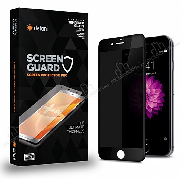 Dafoni iPhone 7 / 8 Privacy Tempered Glass Premium Mat Cam Ekran Koruyucu