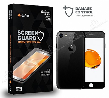 Dafoni iPhone 7 Full Darbe Emici Siyah n+Arka Ekran Koruyucu Film