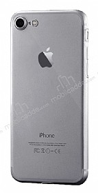 Dafoni iPhone 7 / 8 Kamera Korumal effaf Siyah Silikon Klf
