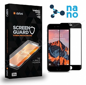 Dafoni iPhone SE 2020 Full Nano Premium Siyah Ekran Koruyucu