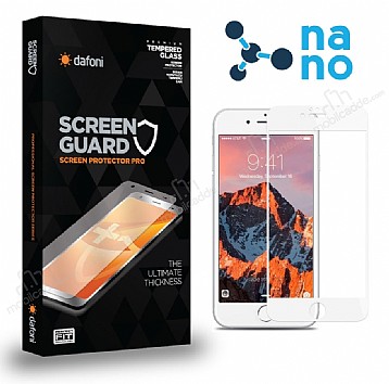 Dafoni iPhone SE 2020 Full Nano Premium Beyaz Ekran Koruyucu