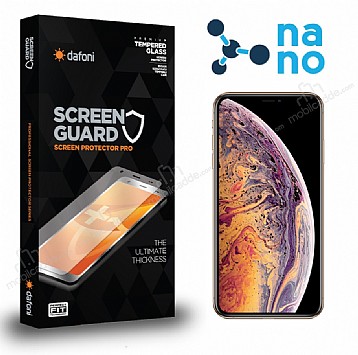 Dafoni iPhone XS Max Nano Premium n + Arka Ekran Koruyucu
