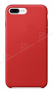 Dafoni Leather iPhone 7 Plus / 8 Plus Krmz Deri Klf