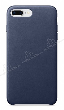 Dafoni Leather iPhone 7 Plus / 8 Plus Lacivert Deri Klf