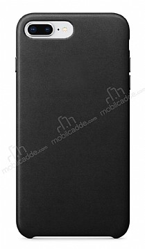 Dafoni Leather iPhone 7 Plus / 8 Plus Siyah Deri Klf