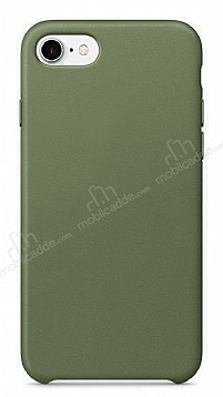 Dafoni Leather iPhone SE 2020 Yeil Deri Klf