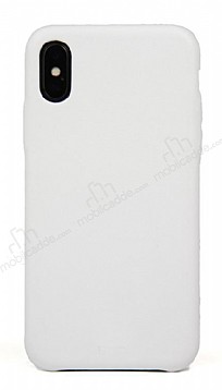 Dafoni Leather iPhone X / XS Beyaz Deri Klf