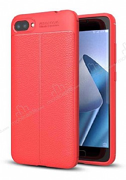 Dafoni Liquid Shield Premium Asus Zenfone 4 Max ZC554KL Kırmızı Silikon Kılıf