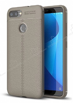 Dafoni Liquid Shield Premium Asus Zenfone Max Plus M1 ZB570TL Gri Silikon Klf