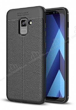 Dafoni Liquid Shield Premium Samsung Galaxy A6 2018 Siyah Silikon Klf