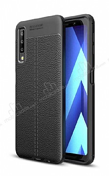 Dafoni Liquid Shield Premium Samsung Galaxy A7 2018 Siyah Silikon Klf