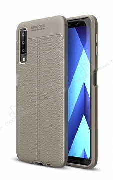 Dafoni Liquid Shield Premium Samsung Galaxy A7 2018 Dark Silver Silikon Klf