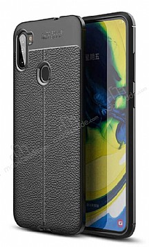 Dafoni Liquid Shield Premium Samsung Galaxy M11 Siyah Silikon Klf