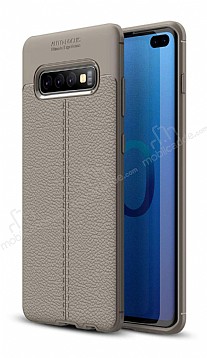 Dafoni Liquid Shield Premium Samsung Galaxy S10 Plus Gri Silikon Klf