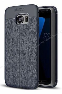 Dafoni Liquid Shield Premium Samsung Galaxy S7 Edge Lacivert Silikon Klf