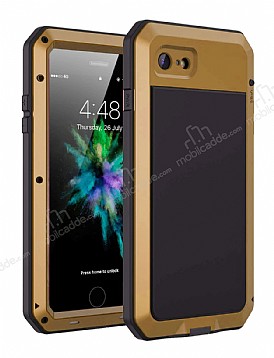 Dafoni Metal Armor iPhone 6 / 6S 360 Derece Koruma Gold Klf