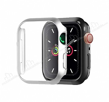 Dafoni Metallic Apple Watch 7 Silver Klf 45mm
