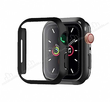 Dafoni Metallic Apple Watch SE Siyah Klf (44 mm)