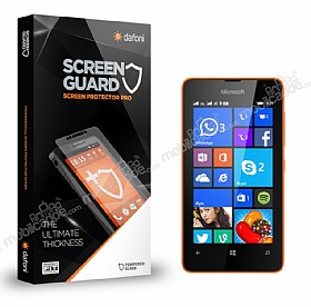 Dafoni Microsoft Lumia 430 Tempered Glass Premium Cam Ekran Koruyucu