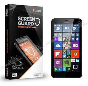 Dafoni Microsoft Lumia 640 XL Tempered Glass Premium Cam Ekran Koruyucu